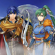 A small group of Fire Emblem characters stands together.